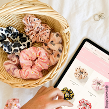 Load image into Gallery viewer, Cow Print Scrunchie
