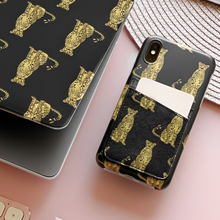 Load image into Gallery viewer, Phone Pocket - Cheetah on Black
